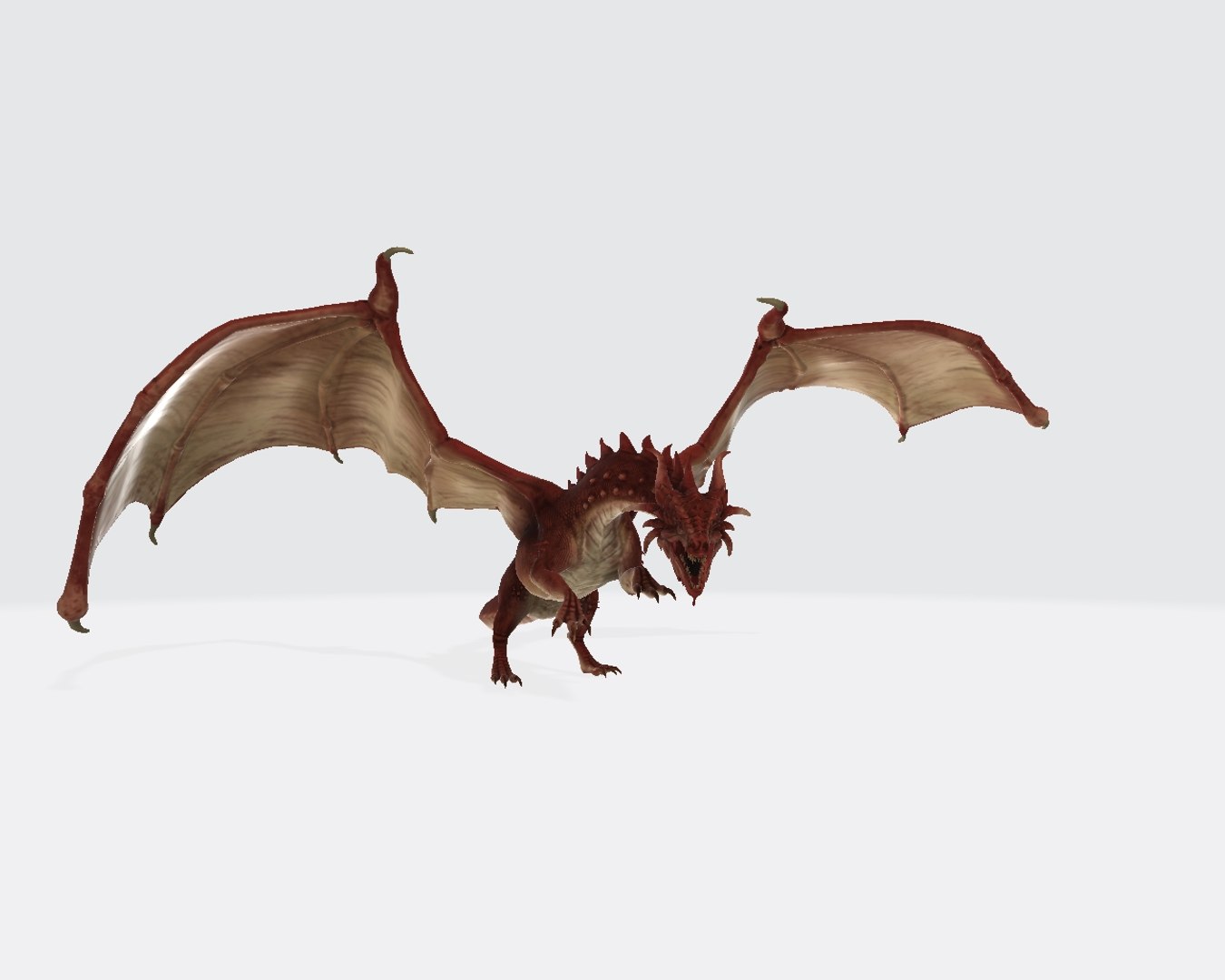 3D red dragon model - TurboSquid 1485188