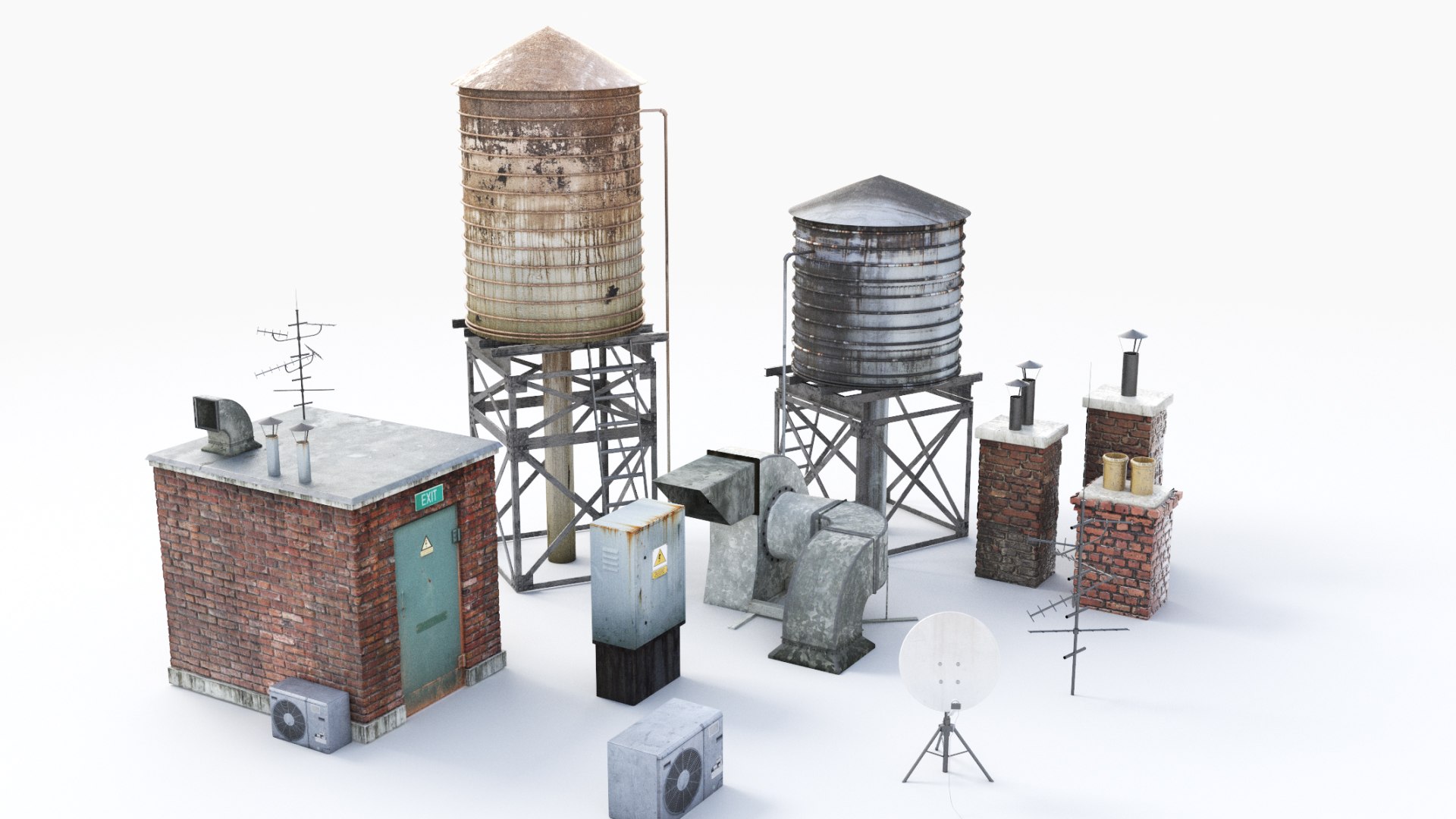 3d model rooftop watertanks chimneys https://p.turbosquid.com/ts-thumb/su/lv1njV/9k5oxDQf/rooftop_turntable04/jpg/1585824684/1920x1080/fit_q87/fa28a20256e965281d490c7f20da9f6c931ef888/rooftop_turntable04.jpg