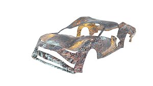 3D muscle car wreck