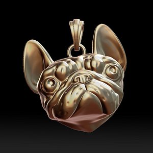 French Bulldog pendant 3D model