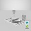 Tableware Place Setting Collection 3D