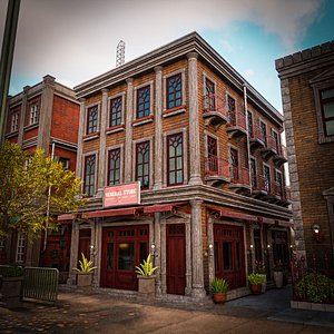 3D model URBAN OLD BUILDING HORROR 9