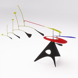 Alexander Calder Blue Feather 3D model