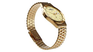 Maxima GOLD Men Gold Dial Analogue Watch