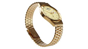Maxima GOLD Men Gold Dial Analogue Watch