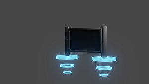 3D futuristic sign