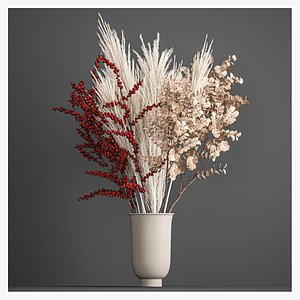 3D Decorative Bouquet of dried flowers 199