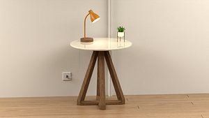 3D Lamps on Table