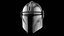 Mandalorian sci-fi helmet