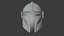 Mandalorian sci-fi helmet