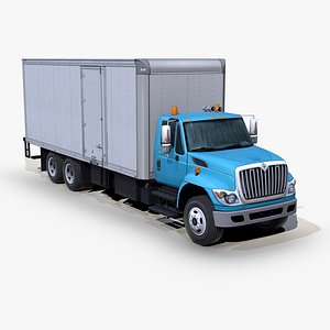 International WorkStar 7400 Box truck s03 2011 3D