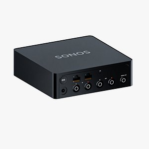 3D Sonos Streaming Device  High Poly 3D Model Blender model