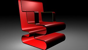 modern chair obj free