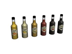juice bottle 3D model