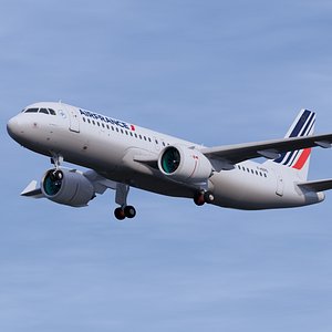 air france a320 3D model