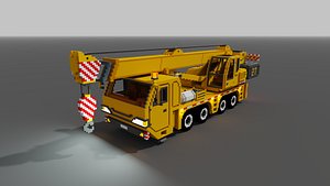 3D voxel truck crane vox