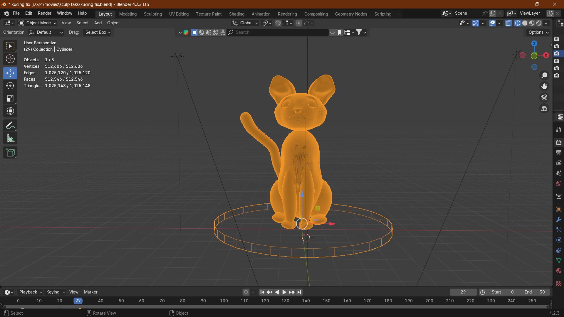 Free Kucing Fix 3D Model - TurboSquid 2468263