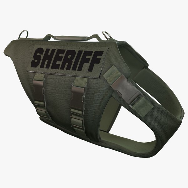 police dog body armor 3d obj