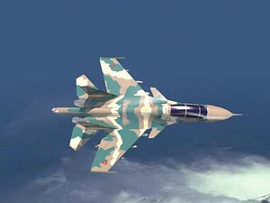 missile su-30 3d model