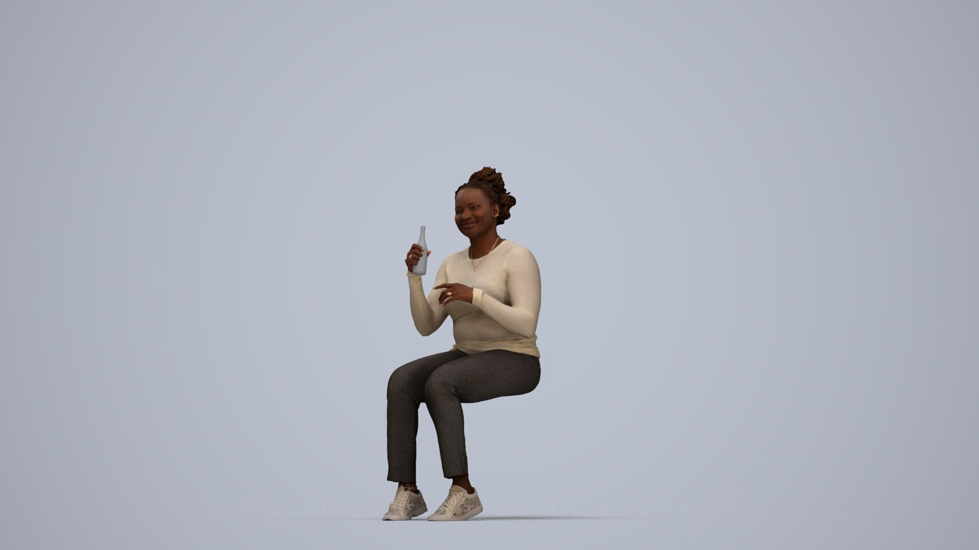 3D 00317Theresia013 - Adult Black woman sitting in public space wearing autumn or spring attire model https://p.turbosquid.com/ts-thumb/sv/uITk7E/QU/00317_theresia013_state2_frame_0006/jpg/1773091915/1920x1080/fit_q87/4e744b9608b4b76ce8087a42c5b6bad9e49b9ab5/00317_theresia013_state2_frame_0006.jpg