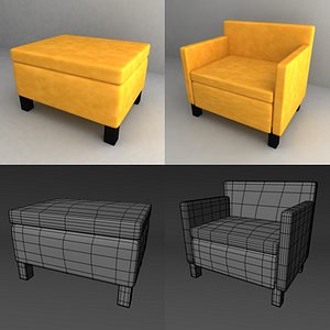 chair armchair 3d 3ds