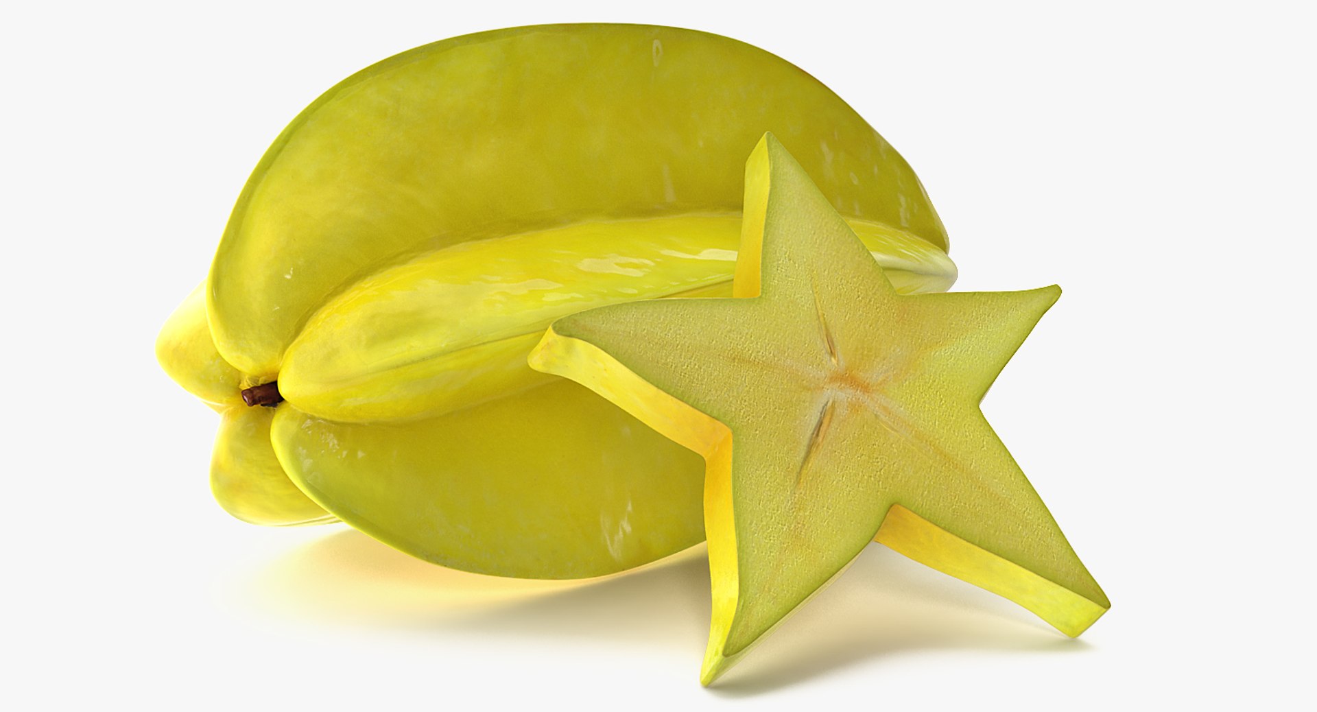 Star Fruit 3D Models Set 3D model preview