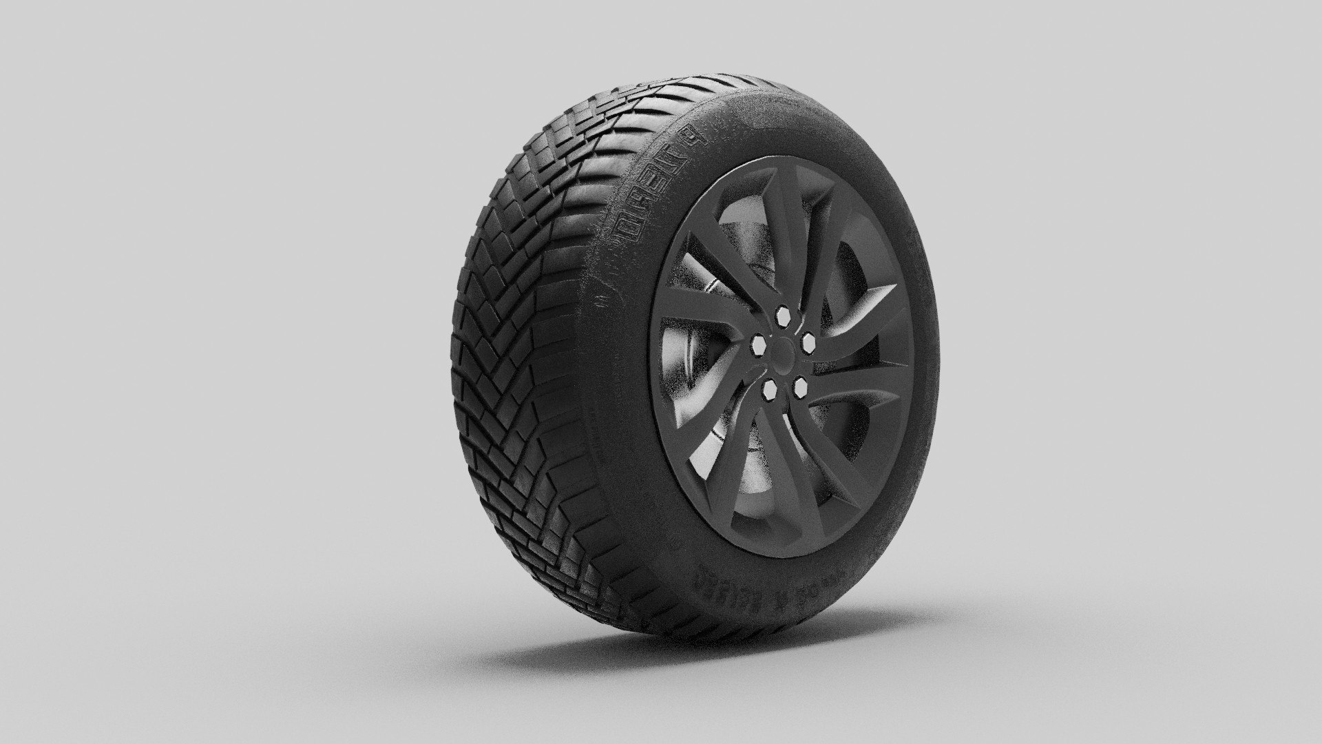 Car Land-Rover Wheel With Rim 3D model - TurboSquid 2146008