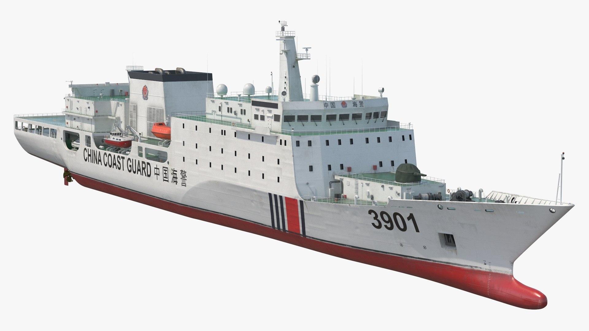 3D China Coast Guard Ship Haijing 3901 - TurboSquid 2550972