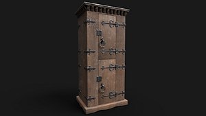 Cabinet Medieval M5 3D model
