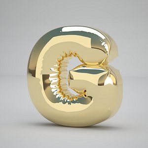 G Balloon Gold 3D model