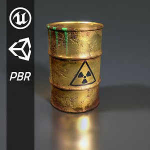 3D barrel unity unreal model