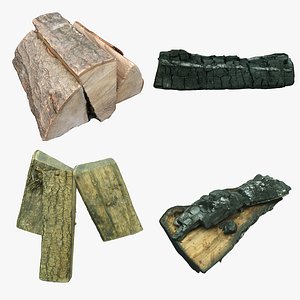Wood Log Collection 06 Firewood 3D model