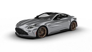 Aston Martin Vantage Aluminite Silver 2025 3d model