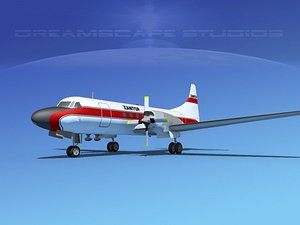 3d propellers convair cv-580 model