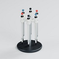 Rotating Six Pipette Laboratory Stand