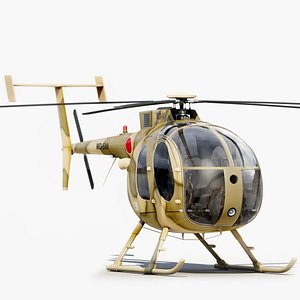 mh 500 helicopter 3d model