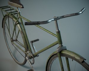 old bicycle pbr model