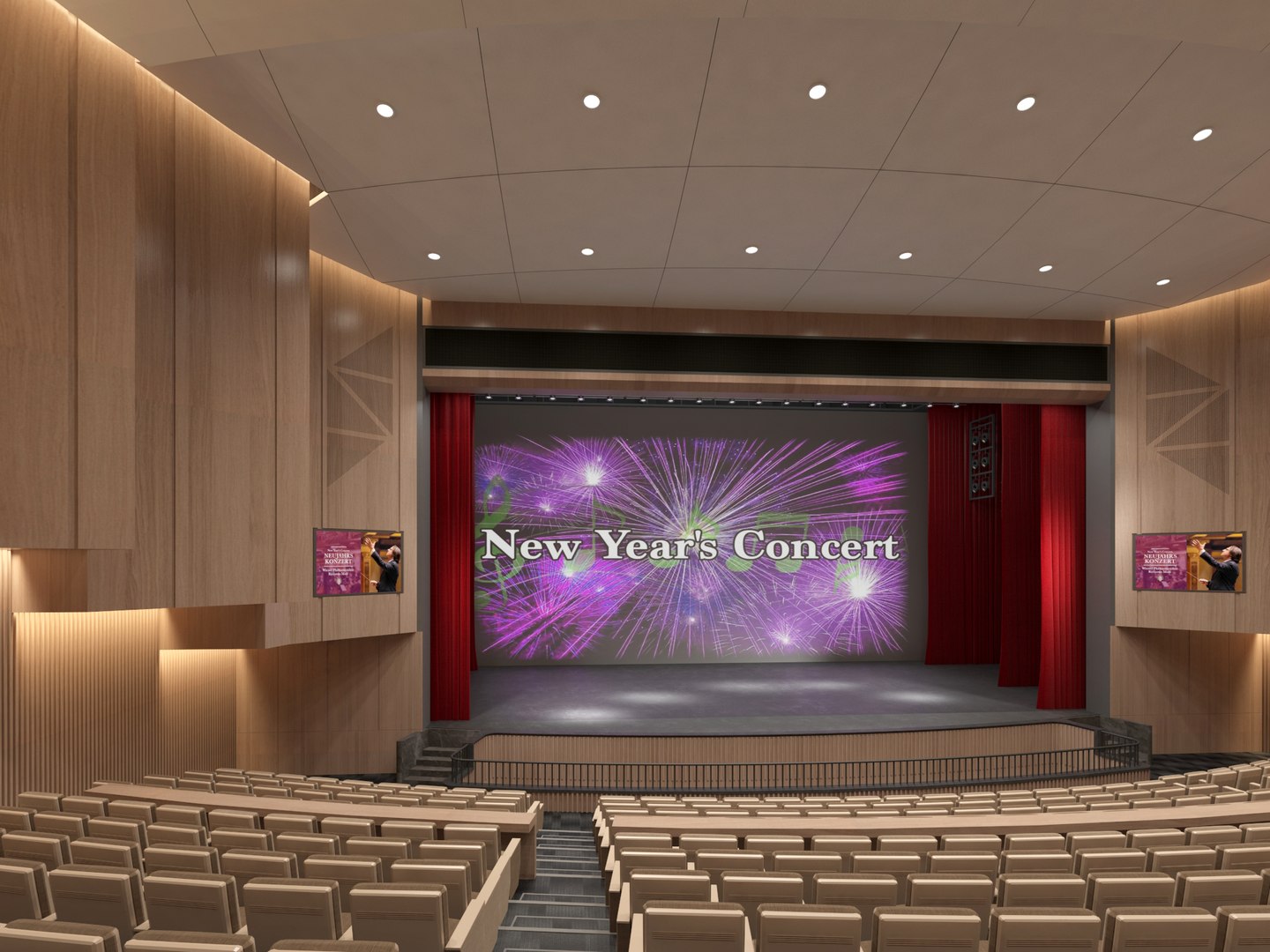 3D Theater 08 Model - TurboSquid 2212009