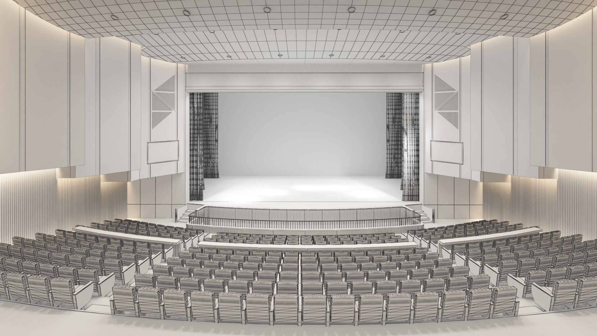 3D Theater 08 Model - TurboSquid 2212009