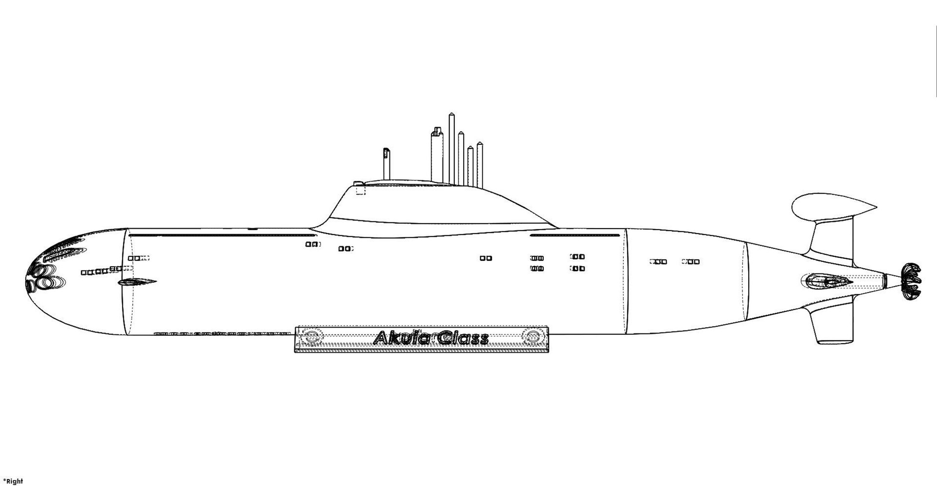 Akula Class Submarine 3D - TurboSquid 1794592