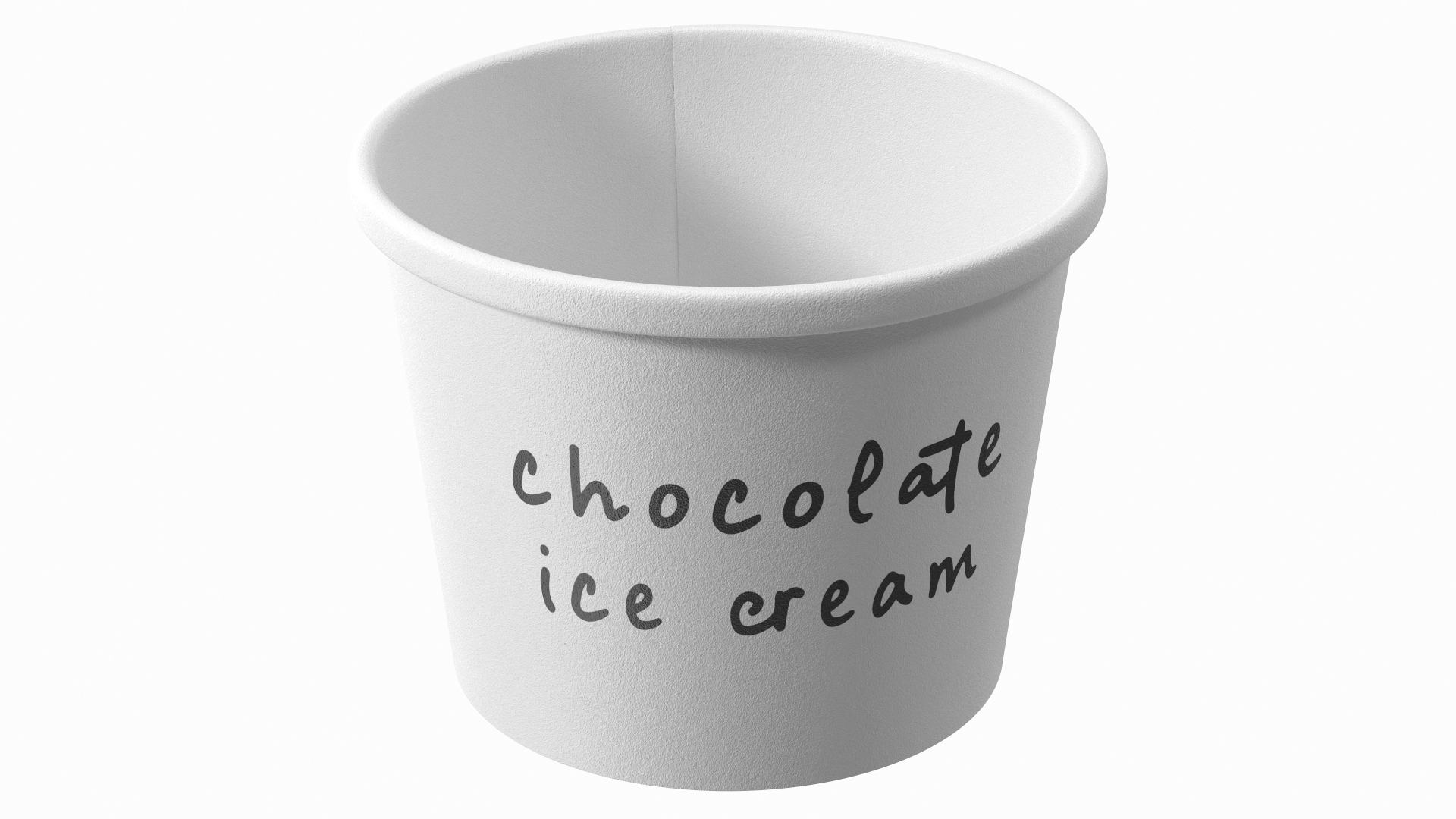 3D Model Chocolate Ice Cream Cup Empty - TurboSquid 1881117