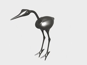 free crane sculpture 3d model