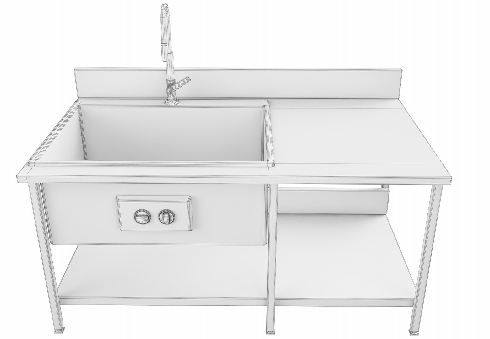 Kitchen Sink 3d Model Turbosquid 1736860