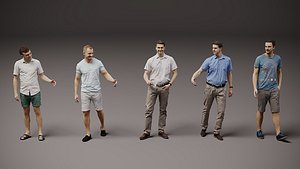 New collection of people x 5 06 3D model