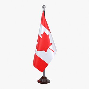 3D model Canada Flag Stand