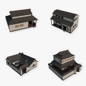Asset Pack Vol 9 - Feudal Japanese House 3D