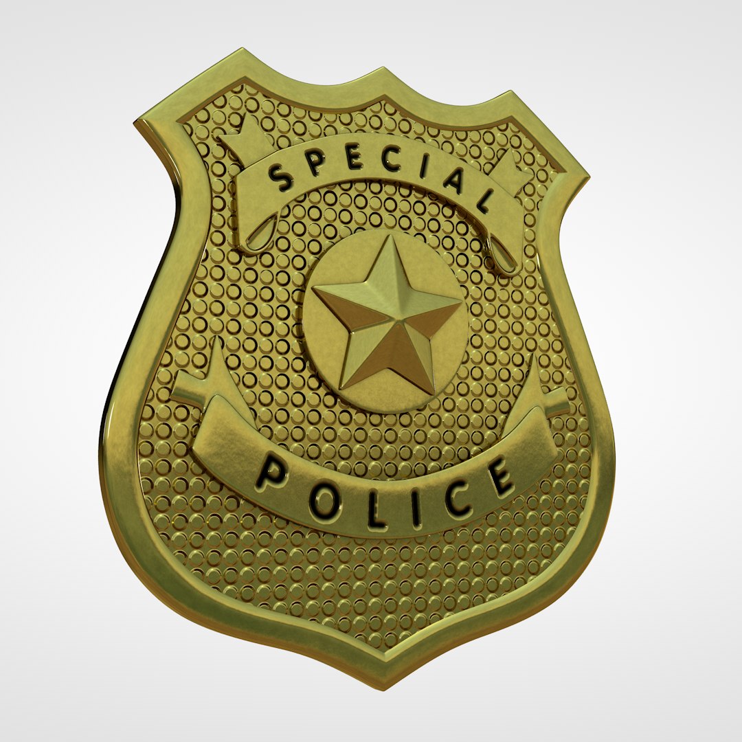 C4d Police Badge