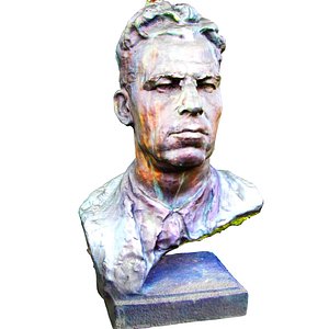bust of Soviet poet