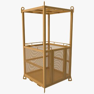 Man Cage Crane Basket