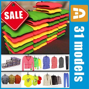 Clothes set collection by 3DRivers